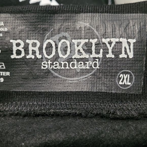 NWT Brooklyn Standard XXL 38Wx31L Adult Fleece Jogger Drawstring Black Slim Fit - Picture 8 of 8